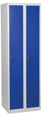 JP - 600 skříň šatní 1850x600x500 mm, 2-dílná, šedá/tmavě modrá